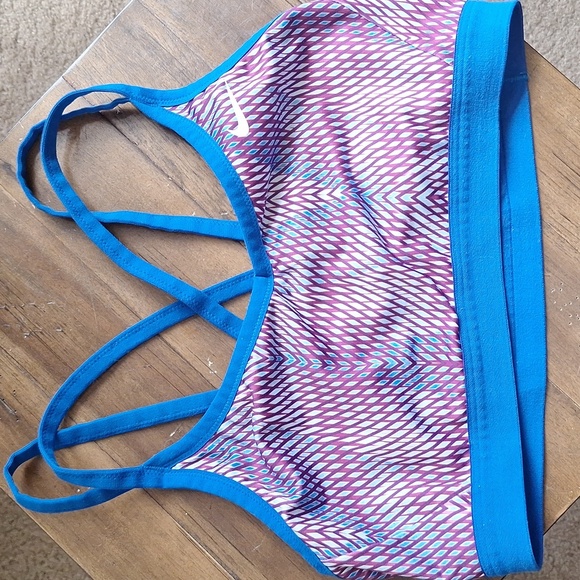 Nike Women's Multicolor Geometric Sports Bra Size L - Picture 5 of 11